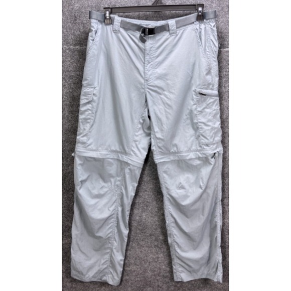 Columbia Convertible Hiking Pants Omni-Shade Sun Protection Size 36x30‎ Grey - Picture 1 of 8